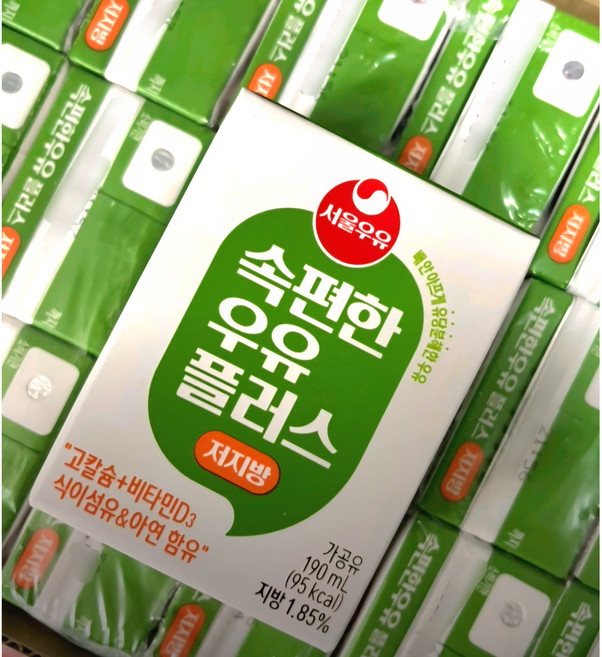 서울우유 속편한 우유 플러스 저지방우유, 190ml, 120개