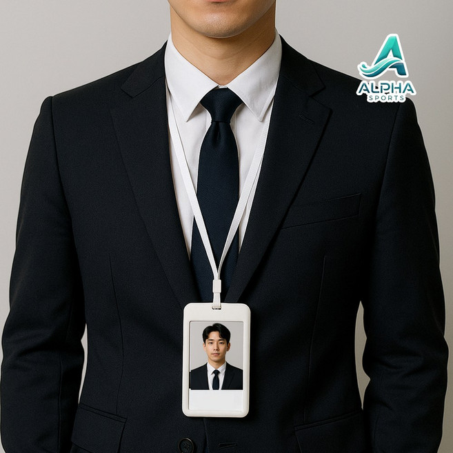 알파 ID&IC카드 사원증출입증 케이스, 1개, 화이트