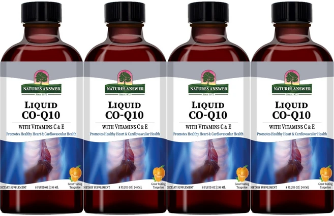 네이처스앤서 고흡수 리퀴드 CoQ10 코큐텐 액상 액체 귤맛, 4개, 240ml - 쿠팡