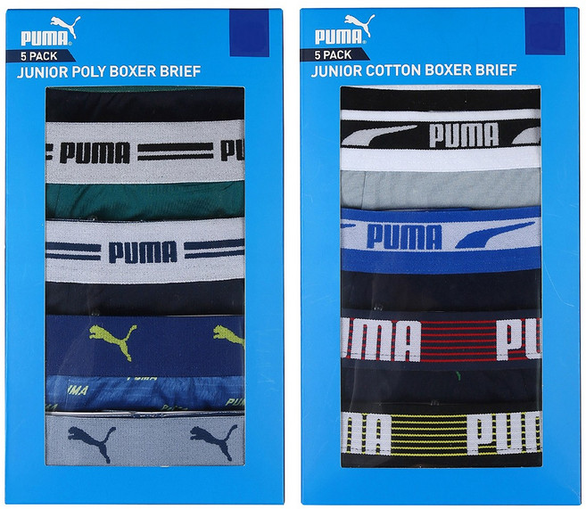푸마 주니어 팬티 남아 드로즈 사각 5매 세트 코스트코