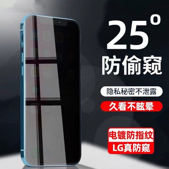 iPhone 滿版防偷窺保護貼, 360度全防窺貼,14plus/13promax, 1個