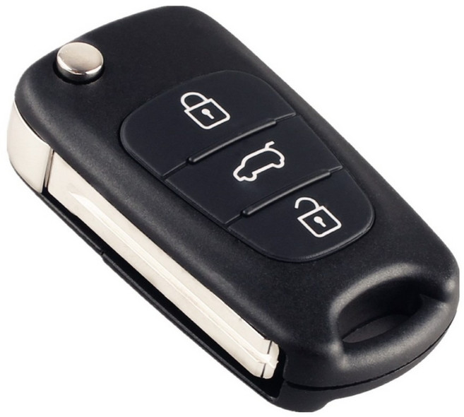 라온파인 현대 기아 3버튼 폴딩키 케이스 교체 호환 DIY 아반떼MD 모닝 레이 쏘울 스포티지R 쏘렌토 봉고 YF쏘나타 I30 K5 K7 포르테 그랜저TG, 기아 좌측날