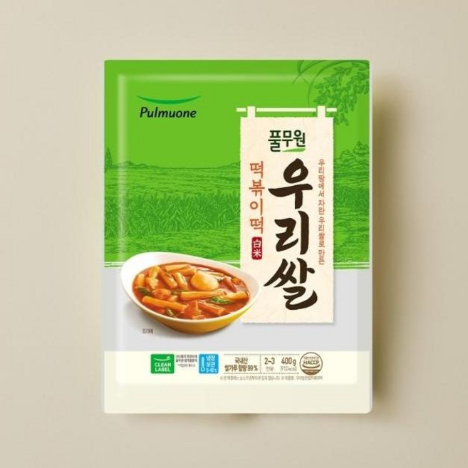 풀무원 우리쌀 한입 떡볶이떡, 400g, 1개