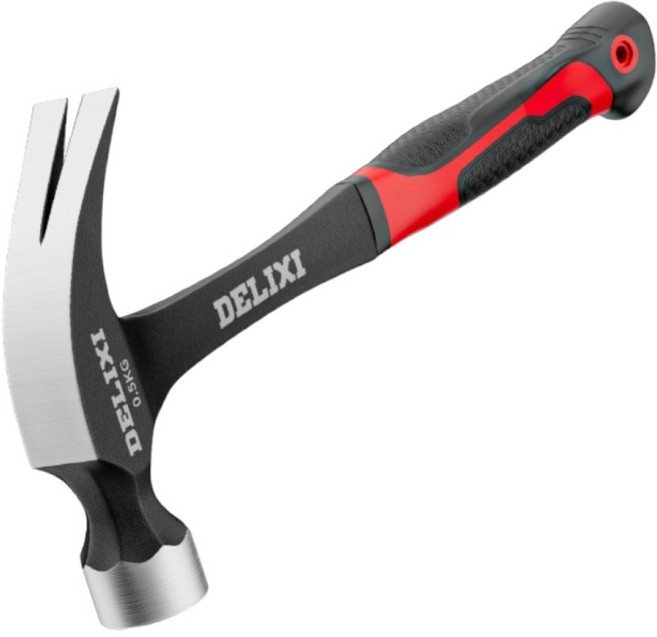DELIXI 고탄소강 일체형 빠루망치 장도리 못고정, 1개, CMK-511-일반0.5kg
