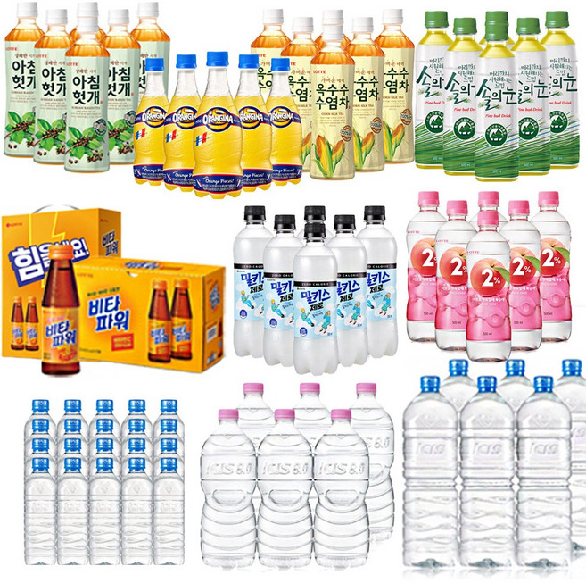 롯데칠성 아이시스 샘물 생수 탄산음료 음료수 드링크, 이프로부족할때 복숭아 500ml PET 6개, 500ml
