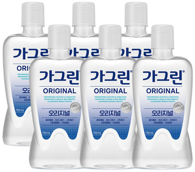 가그린 오리지널 750ml x 6개