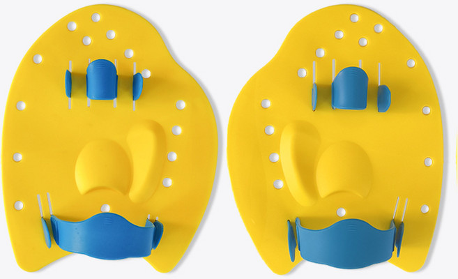 경량 수영패들 핸드패들 캐치업 손 훈련 핸드 손물갈퀴 수영물갈퀴 자세교정 수영훈련용품 수영보조장비(자유형/버터플라이 장비), 옐로우[레귤러 스타일]