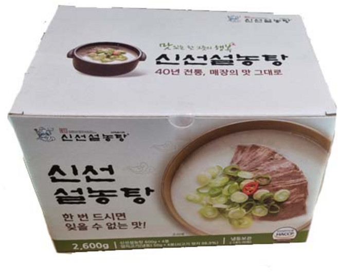 신선설농탕 설농탕 650g x 4입 아이스포장무료, 2.6kg, 1개