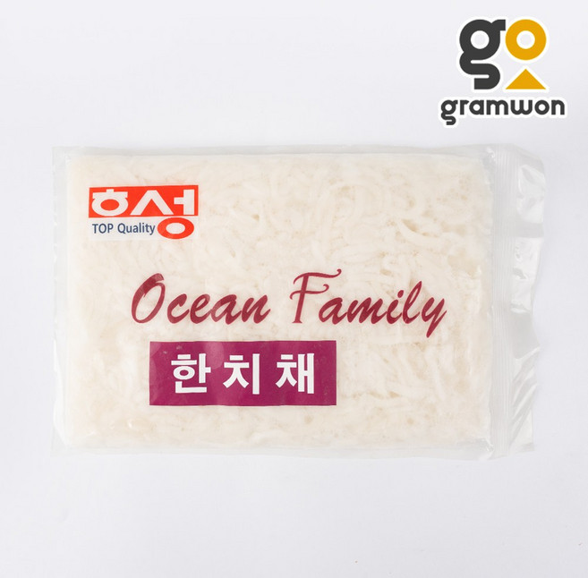 횟감용 한치채 한치몸채 400g 한치회 하비코 물회용 물오징어 손질오징어 냉동, 1