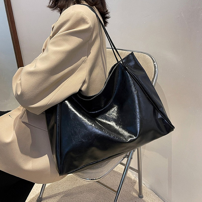 LEOQ 가벼운 빅사이즈 토트백 숄더백 여성 가방