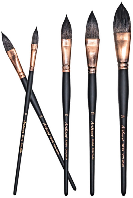 수채화붓 장미붓 오발브러쉬 어반스케치 OVAL WASH 920, 1개, 8호