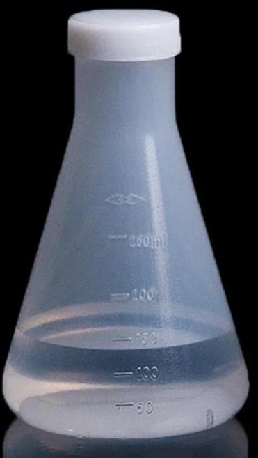 50ml에서 1000ml까지의 실험실용 플라스틱 에를렌마이어 나사 캡이 있는 원뿔형 용기 병, 04 50ml