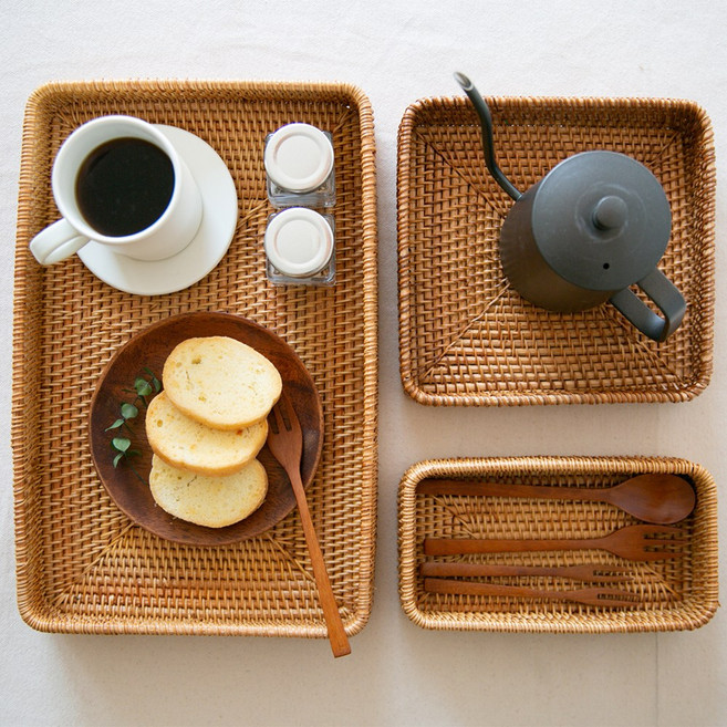 라탄 사각 트레이 3종 세트, 1세트, 라탄 사각트레이 3종 세트(04950A)