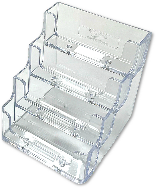 이음모음 아크릴 명함꽂이, 표준형, 1개입, 4단