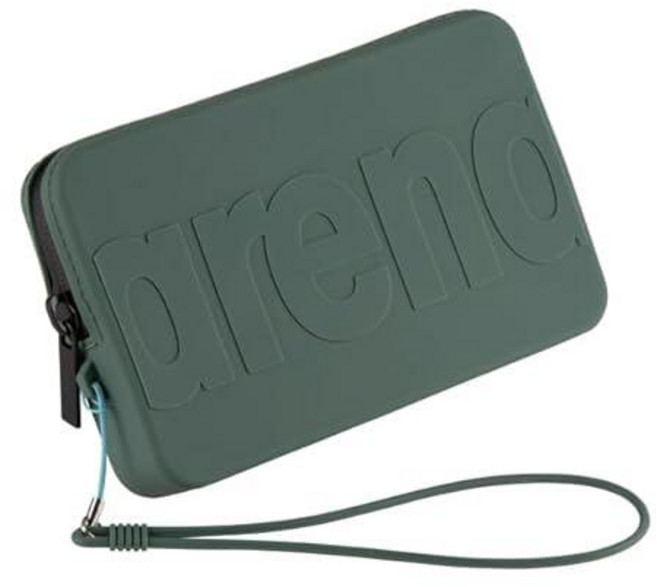 ARENA 드라이 클러치 백 방수 실리콘 지퍼 핸드백 해변 및 수영장 방수 파우치 9.9 x 16.5cm(3.9 x 6.5인치) 그린 세이지