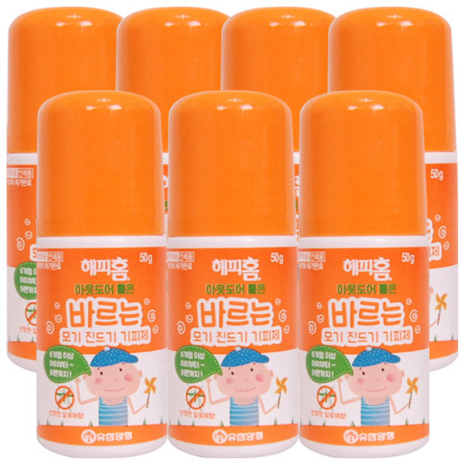 해피홈 아웃도어 롤온 50g, 7개