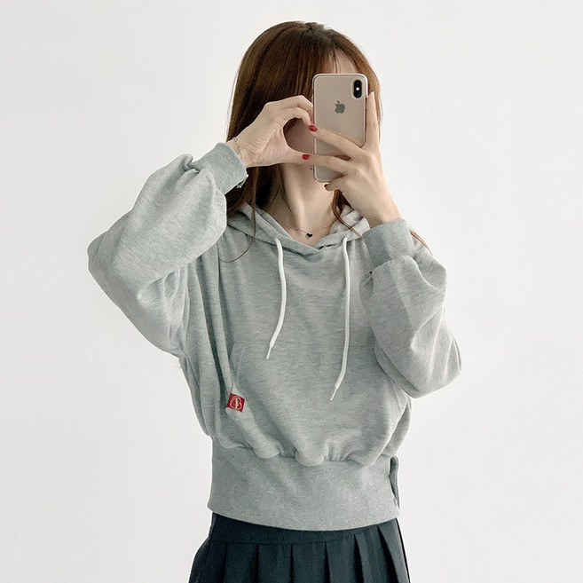 [여리핏] 데이지클로젯 올리 옆단추 크롭 긴팔 후드 티셔츠 / 봄 가을 간절기 단추 데일리룩 심플 베이직 여성 여자 부드러운 긴팔티 코튼 오버핏 잘록핏 루즈핏 귀여운 기본템