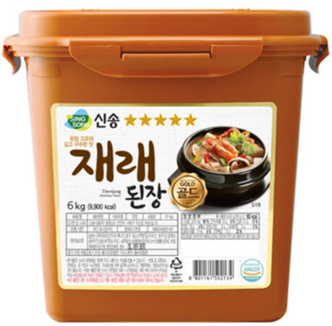신송 재래된장 6KG, 1개