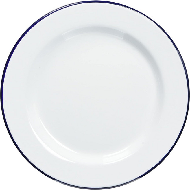 팔콘 법랑 접시 25cm 4장 세트 화이트