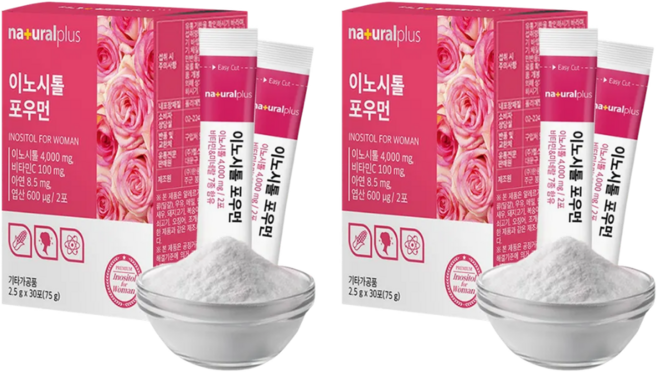 내 몸 건강 미오이노시톨 비타민앤미네랄 엽산 비타민c 아연 이노시톨 30포, 2개