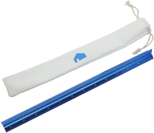 ODUMAK 전문가용 30cm 알루미늄 스케일자, 1개