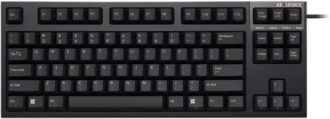 리얼포스 토프레 R3 SD31 윈도우 영문 배열 무접점 키보드 텐키리스, 블랙