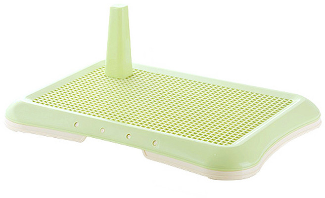 애구애구 강아지 배변판 화장실 소형 대형 (63cm-47cm), 멈무배변판/1호-그린, 1개