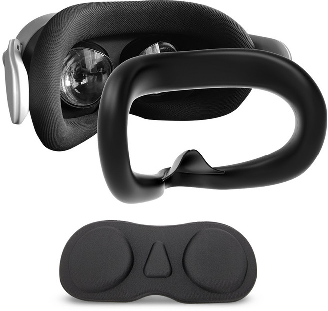 빛샘방지 메타퀘스트3S 안면폼 커버 케이스 렌즈커버, 1개, 블랙