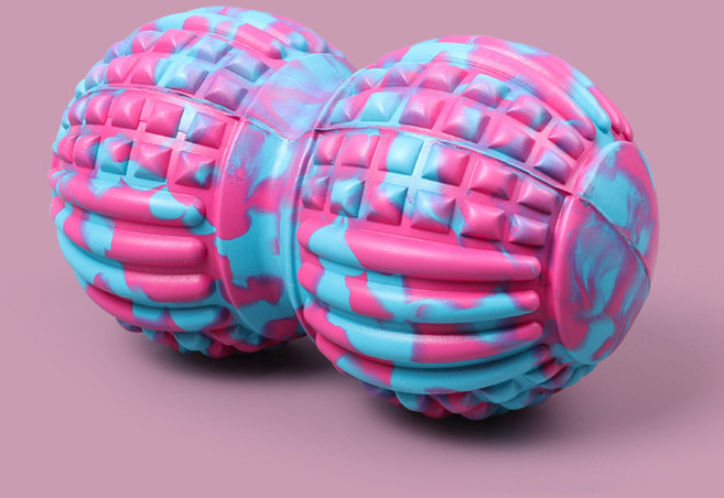 筋膜球按摩球肌肉放鬆花生球滾球手部肩頸足底按摩健身瑜伽球減壓, 1個, 1g, 花生球20cm:如圖