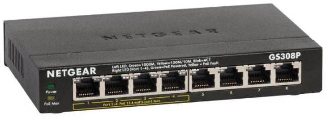 NETGEAR 넷기어 GS308P 기가 8포트 POE 스위칭허브, 1개