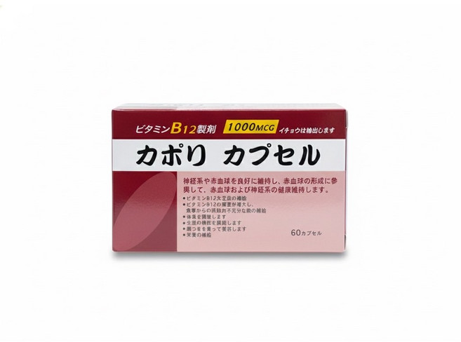 樂活 可保立 B12 膠囊 日本原料提供 維持能量代謝, 1盒裝, 60顆