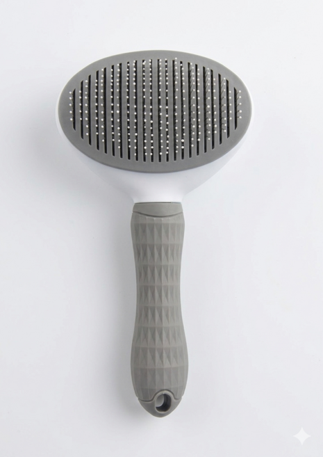 예예자매 강아지빗 반려동물겸용 원터치 케어 브러쉬 11 x 20 cm 그레이 1개