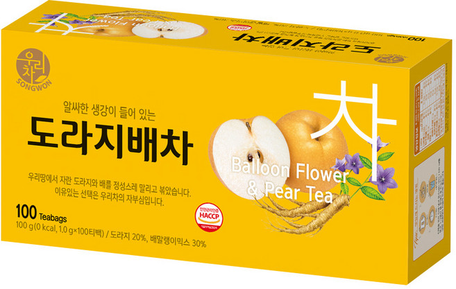 우리차 도라지배차, 1g, 100개입, 1개