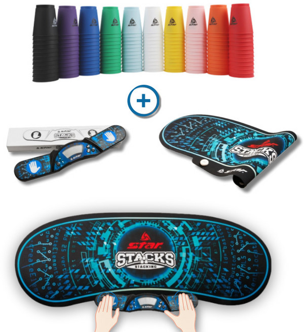 스타 스택스 기록측정 타이머 매트 스택스컵 세트 (컵 포함 ) 국내생산 스택스컵 10색상, 민트(12P), 1개