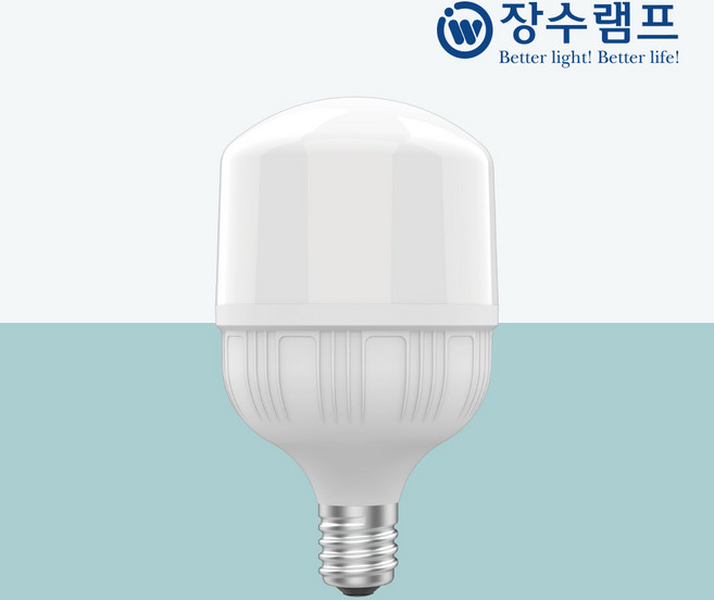 장수램프 LED 매장램프 40W (E26/E39) 크림벌브 보안등 공장등, 39 Base, 전구색(오렌지빛), 1개
