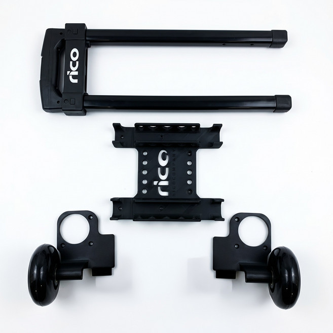 태클박스 캐리어 키트 바퀴 이동식 7000 해동 전용 낚시용품, 2개, 블랙