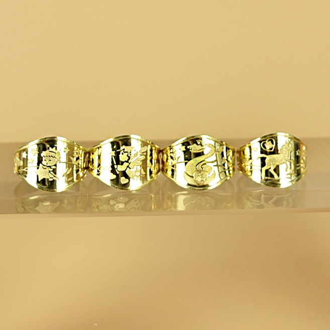 말띠/뱀띠 순금 아기 백일반지 돌반지 아기천사 어린왕자 용 뱀