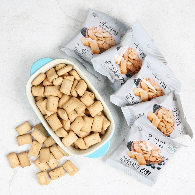 전대표 우리밀 건빵(검정콩깨), 15개, 25g