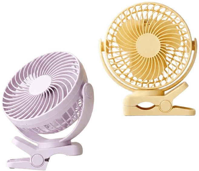 [모던하우스] 안전하고 360도 회전이 자유로운 3 IN1 무선 집게형 선풍기 라벤더퍼플