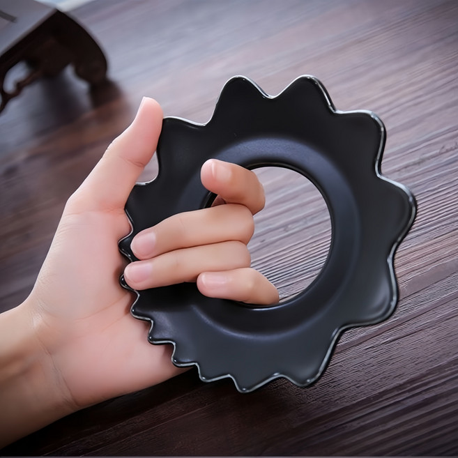 YUEMEIYD 도자기 테라피 괄사기구 바디 붓기 혈액순환 안마 접시형, 01 골드, 1개