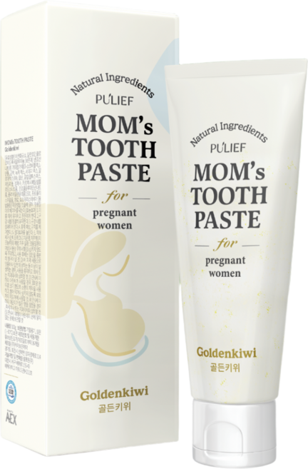 퓨리프 임산부 천연 맘 치약, 골든키위, 1개, 120g
