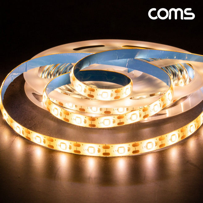 [IH400] Coms 붙이는 USB 5V LED 줄조명 슬림형 5M 2700K 띠형 라인조명 동작감지 모션센서 자동점등소등, 상세페이지 참조