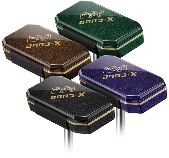 [팀커스텀] 제로토크 직진성 관용성 엑스큐브 펄 제로투 퍼터, 펄 블랙, 34인치