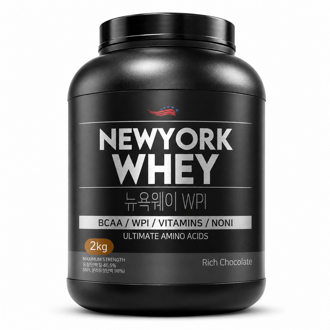 2위 - 뉴욕웨이 WPI 초코맛 단백질 보충제, 2kg, 1개
