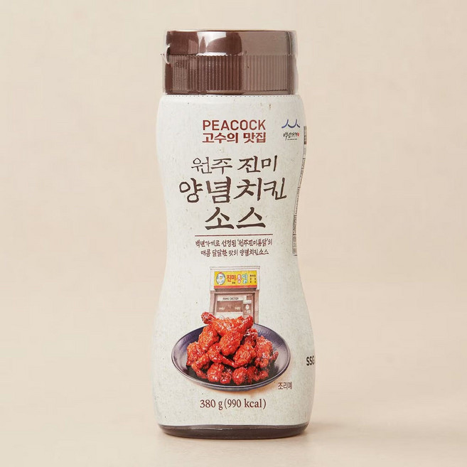 피코크 원주진미 양념치킨 소스 380g, 10개