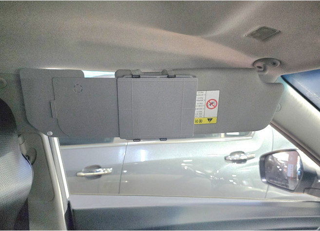 자동차 운전석 차량용 햇빛가리개 선바이저 그느리, 1개, B타입/운전석/그레이(투명스트랩)