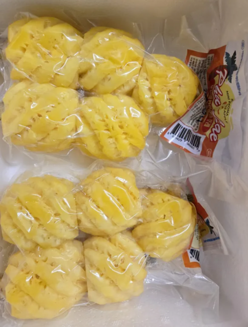 달콤한 태국 미니 파인애플 푸레 고당도 꼬마 파인애플 꼬꼬마 파인애플 미니 열대과일, 1개, 500g(4-6과내외)