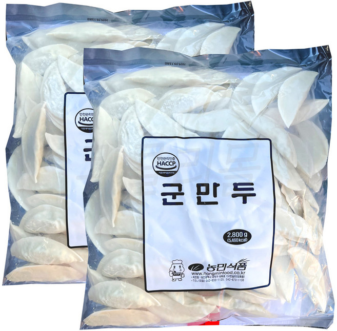 팔도맛쟁이 농민식품 대용량 업소용 군만두, 2.8kg, 2개