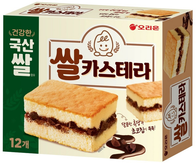 오리온 국산쌀 카스테라, 2개, 360g