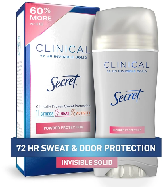시크릿 클리니컬 스트렝스 파우더 프로텍션향 72시간 땀냄새 차단 데오드란트, 1개 - 쿠팡
